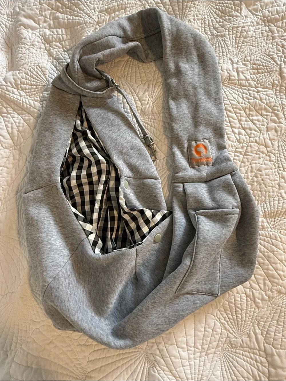 Gray Sling Dog Carrier Bag